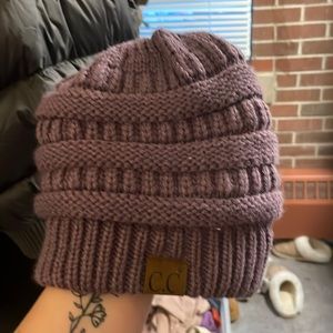 purple cc beanie
